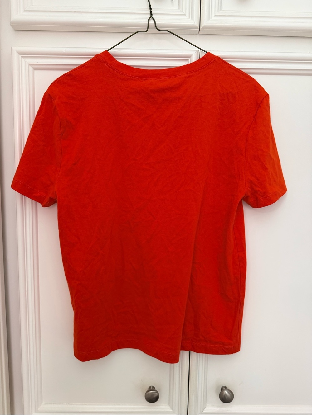 ZARA woman orange Crew Neck T-Shirt - Picture 3 of 3